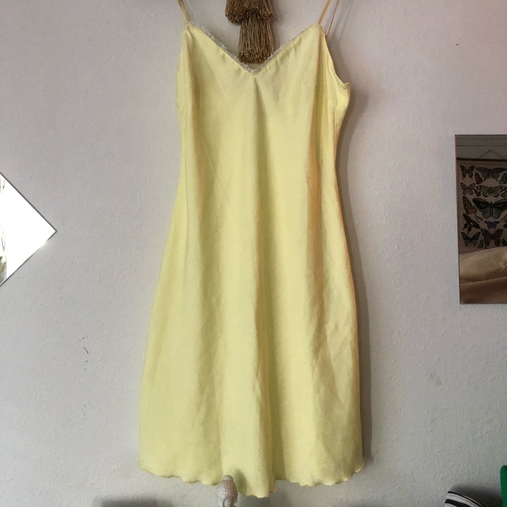 Silk yellow nightgown